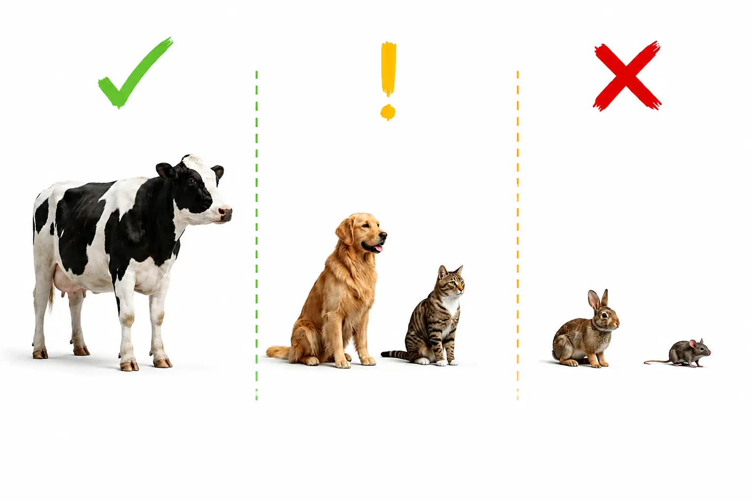 Animals are welcome, but small pets can be tricky at print size